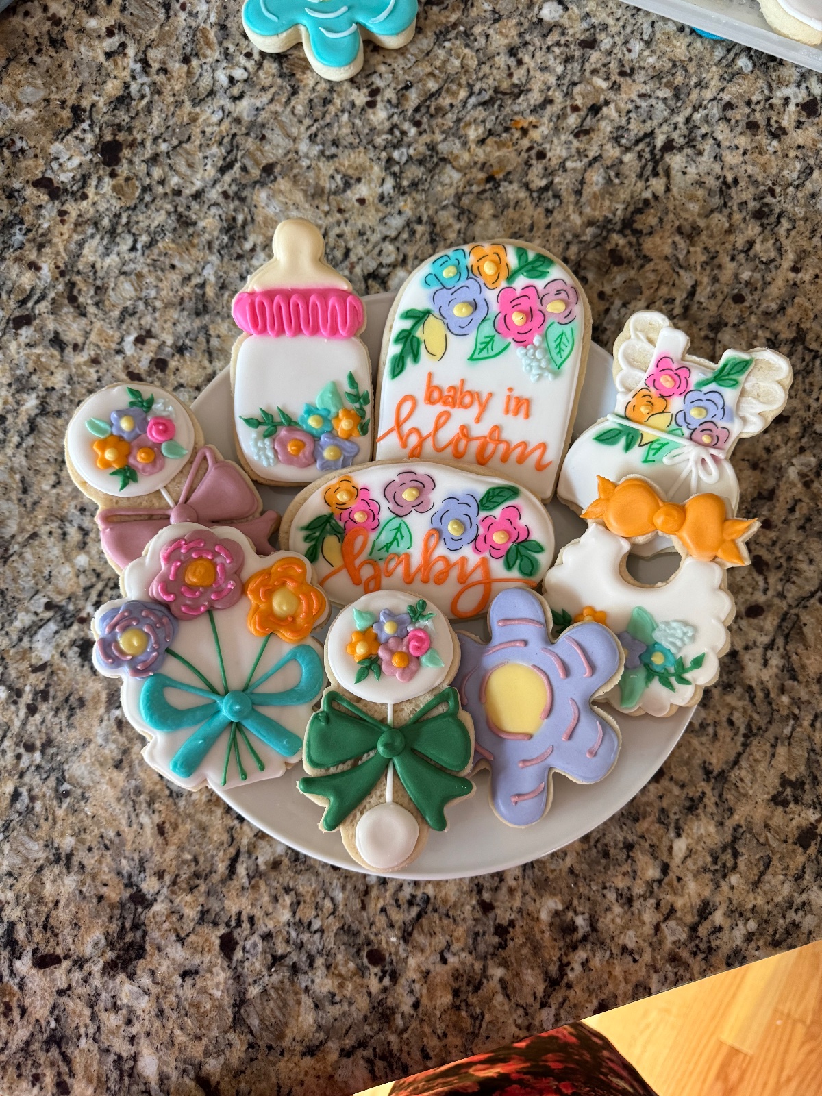 Custom decorated cookies by Kicker Konfections