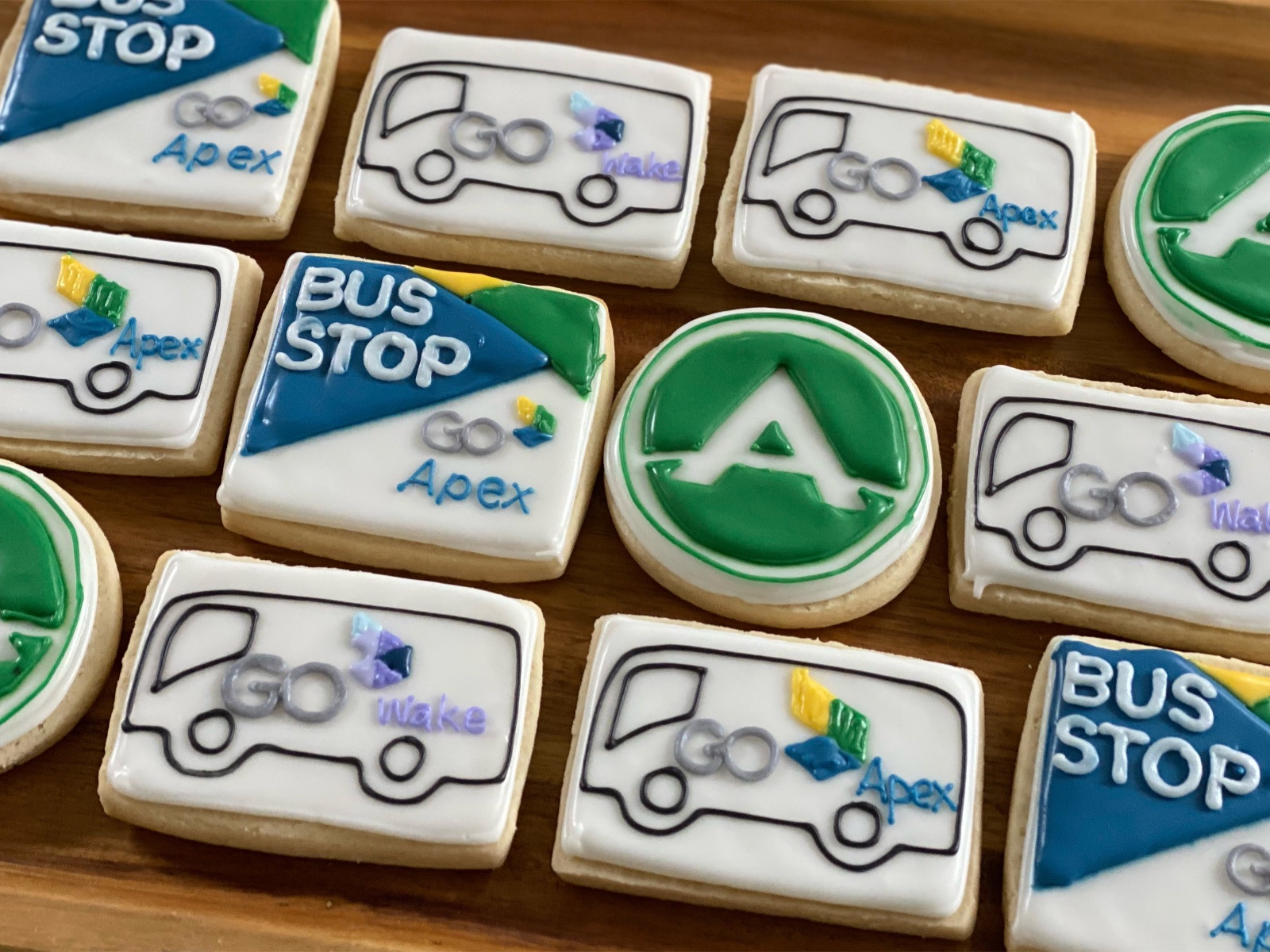 Custom decorated cookies by Kicker Konfections