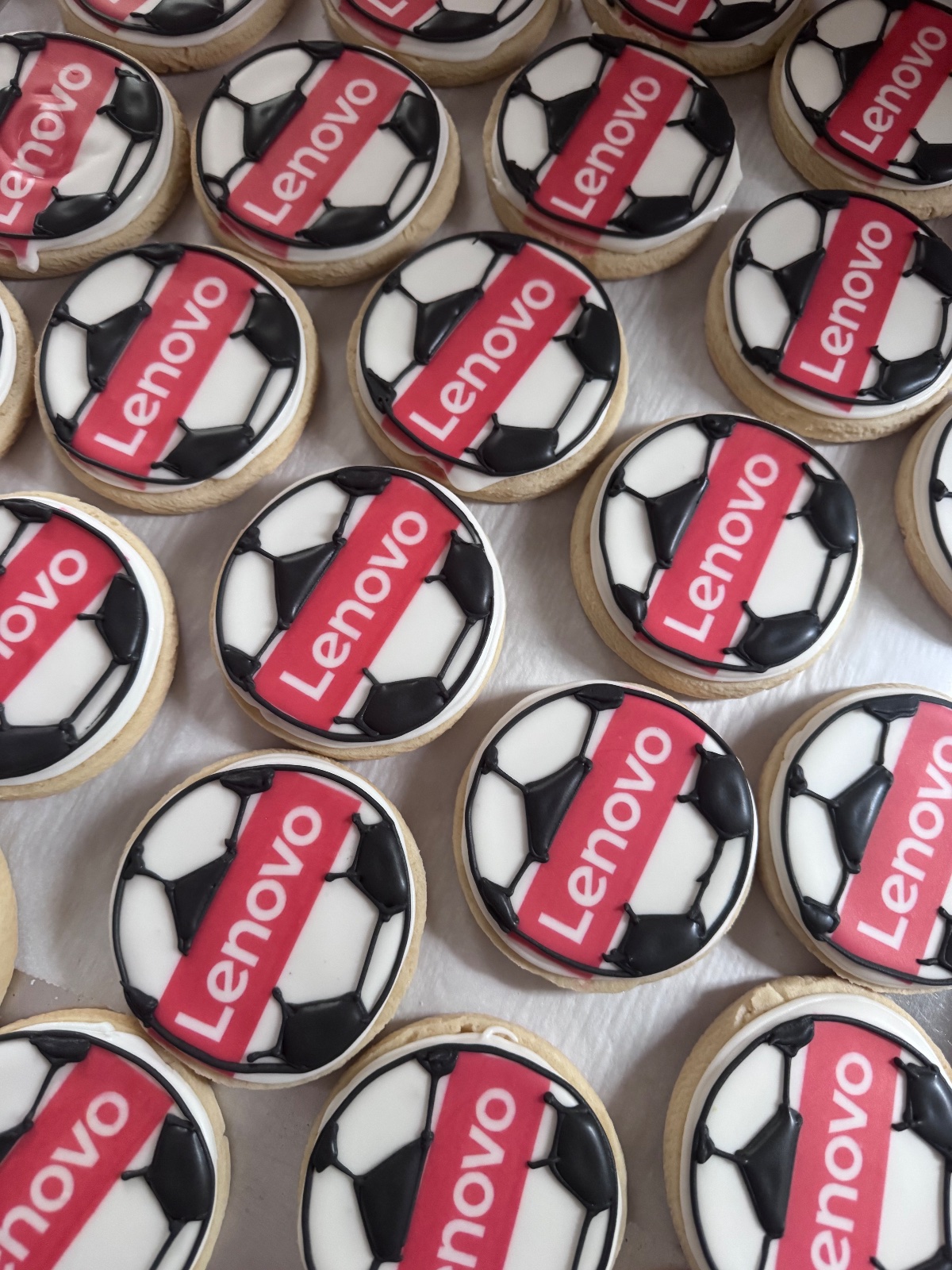 Custom decorated cookies by Kicker Konfections