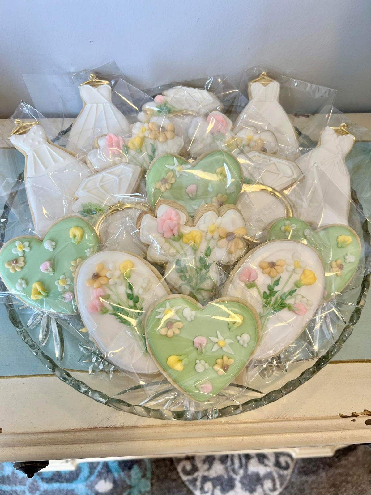 Custom decorated cookies by Kicker Konfections