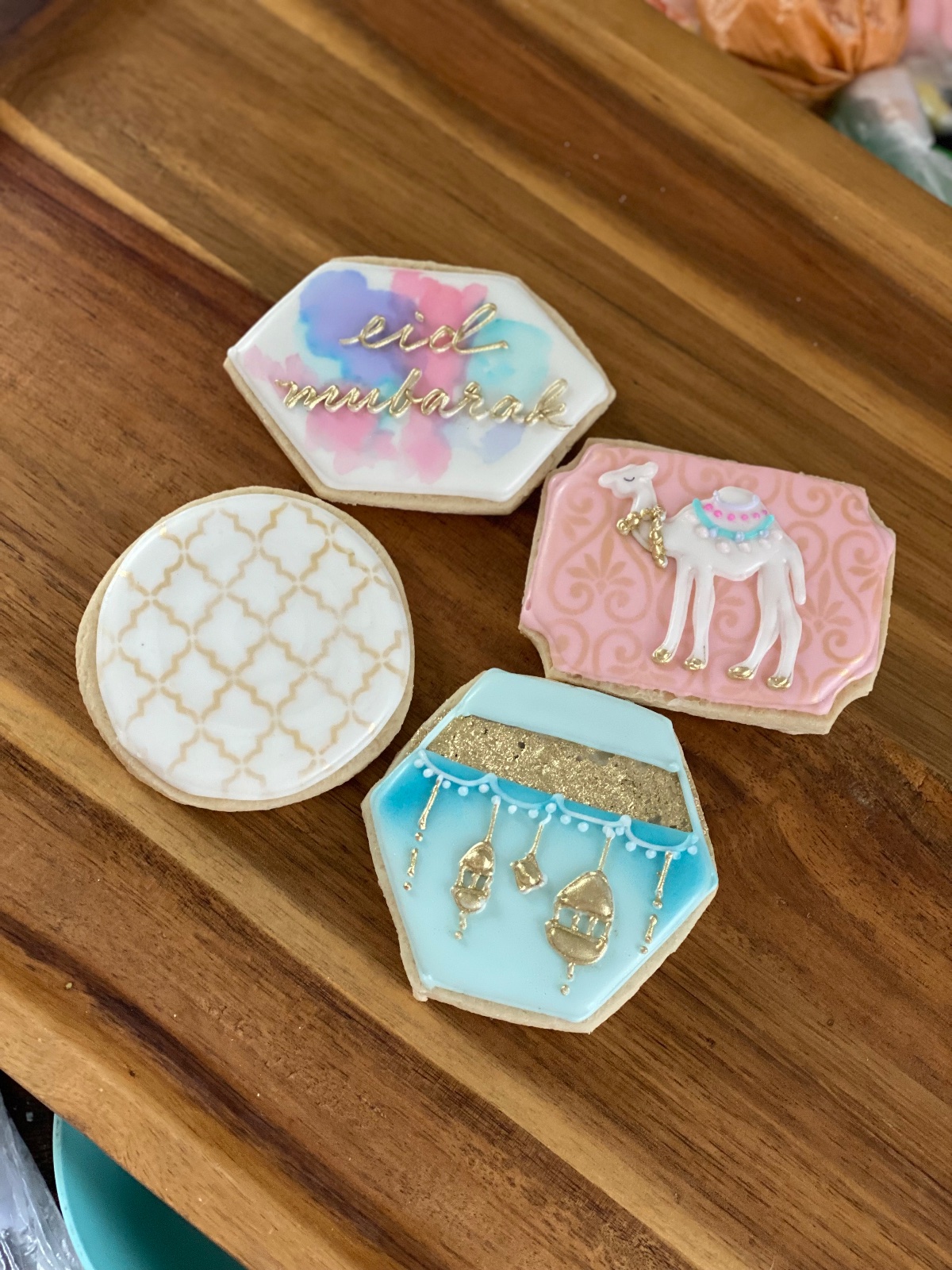 Custom decorated cookies by Kicker Konfections