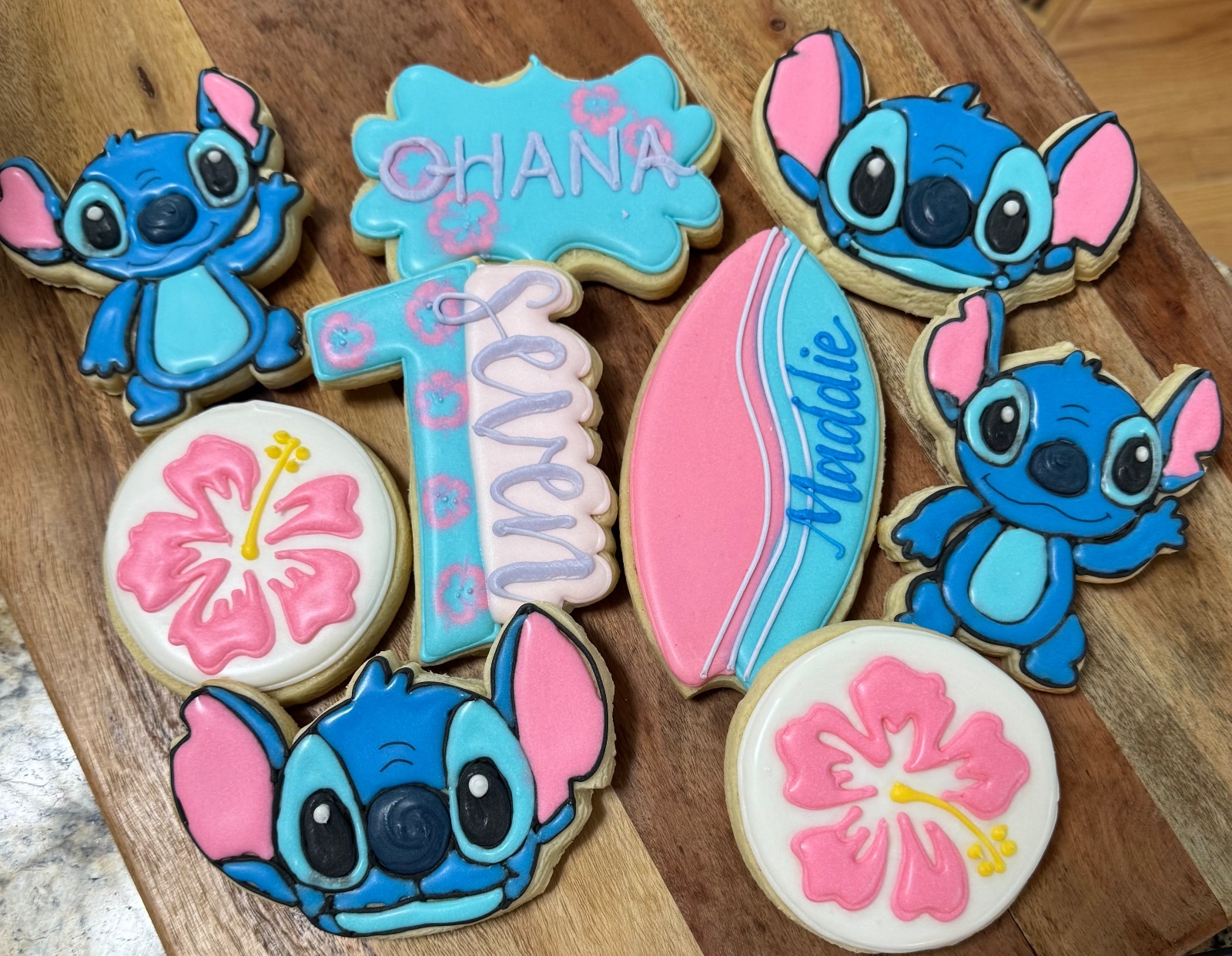 Custom decorated cookies by Kicker Konfections