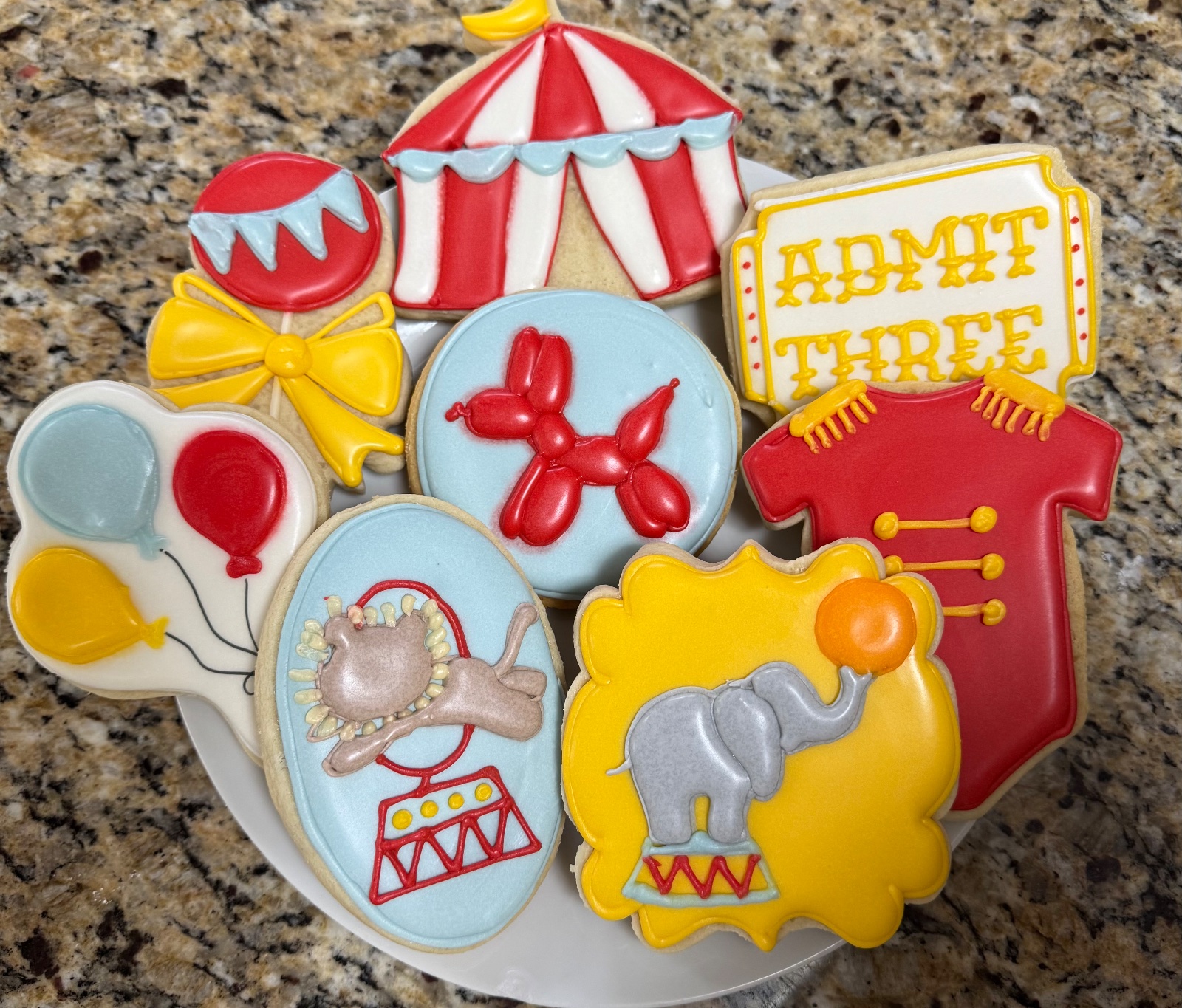Custom decorated cookies by Kicker Konfections