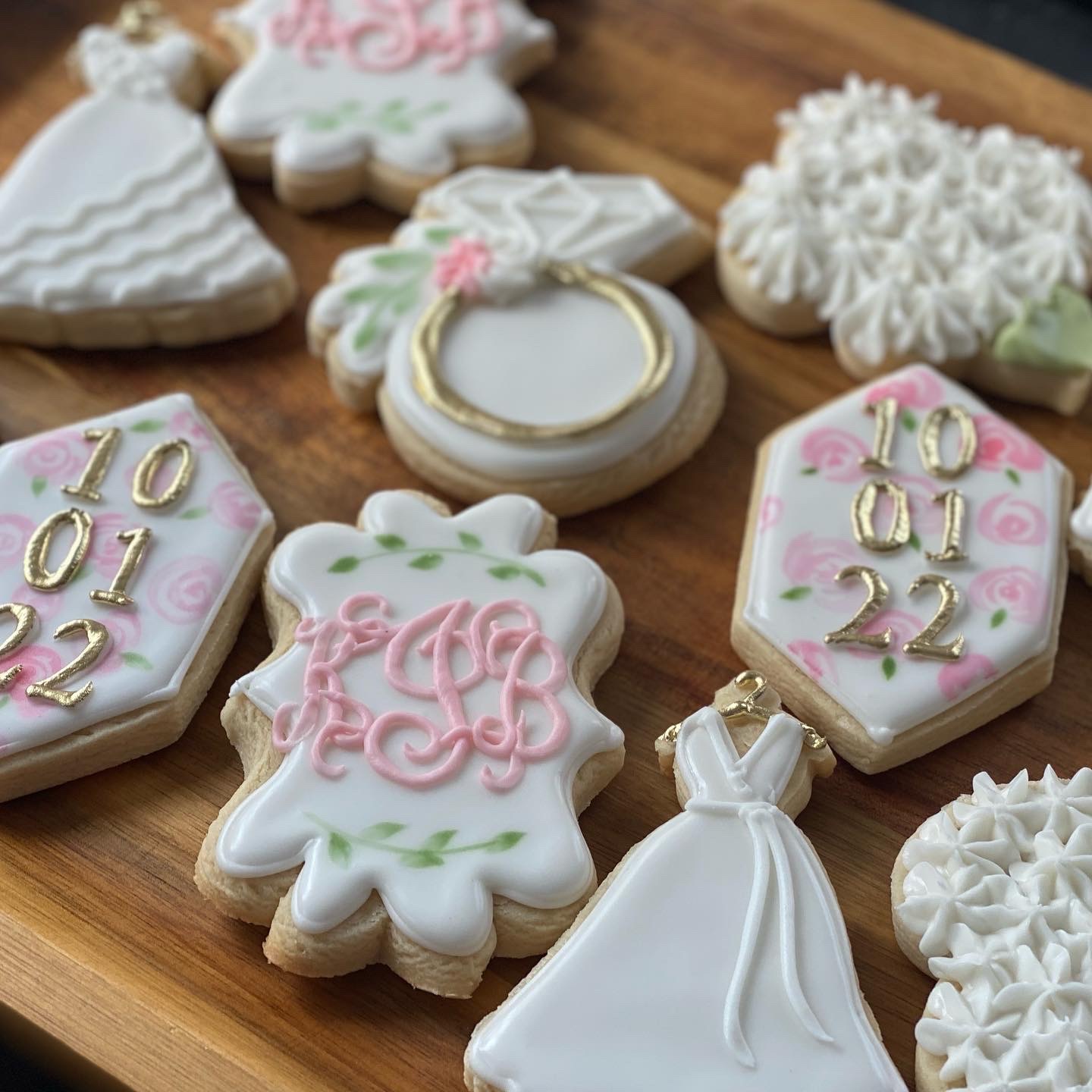 Custom decorated cookies by Kicker Konfections