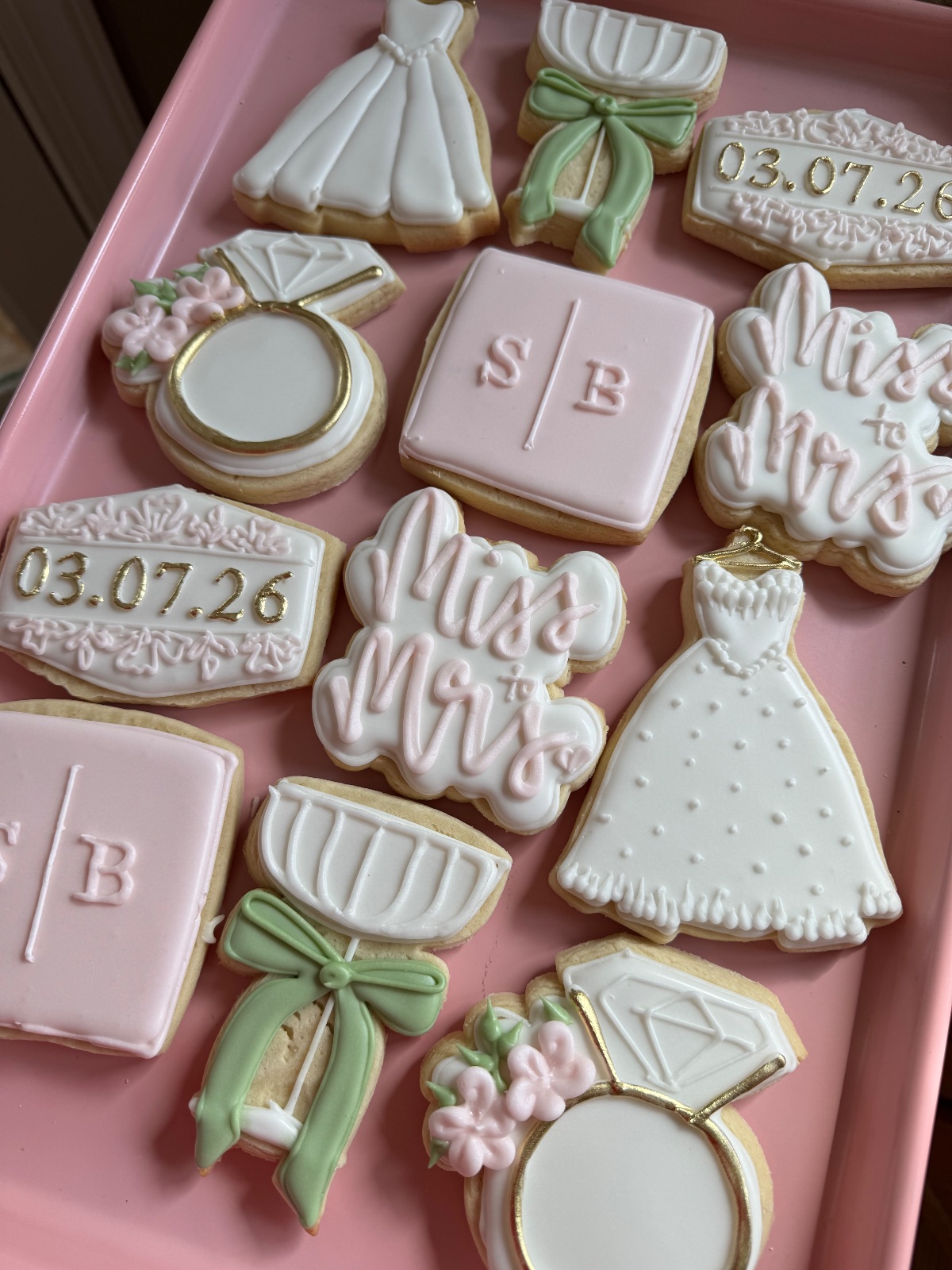 Custom decorated cookies by Kicker Konfections