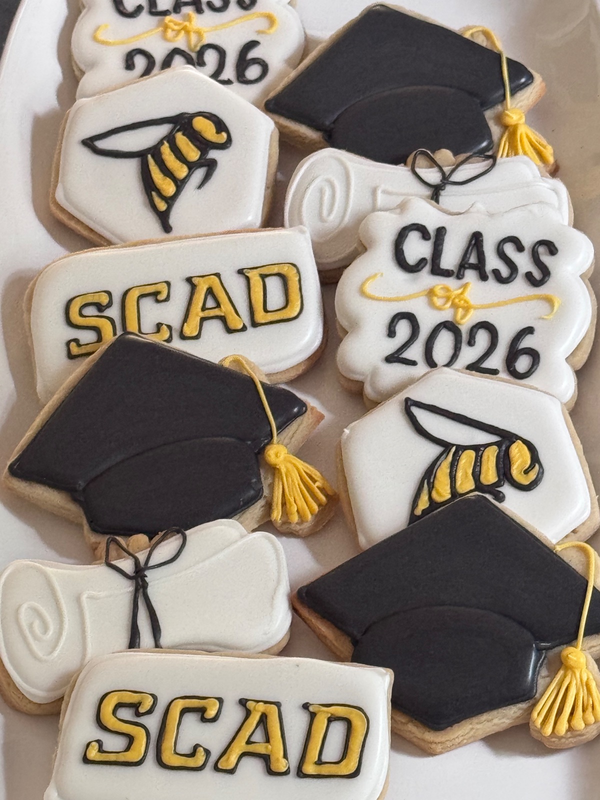 Custom decorated cookies by Kicker Konfections