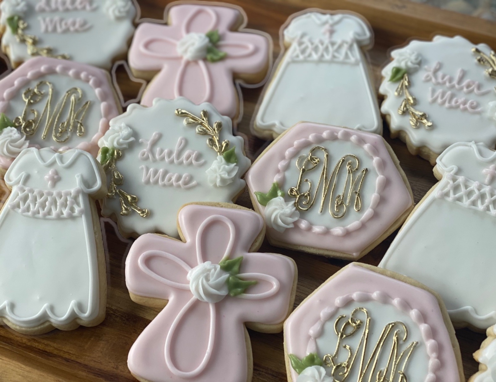Custom decorated cookies by Kicker Konfections