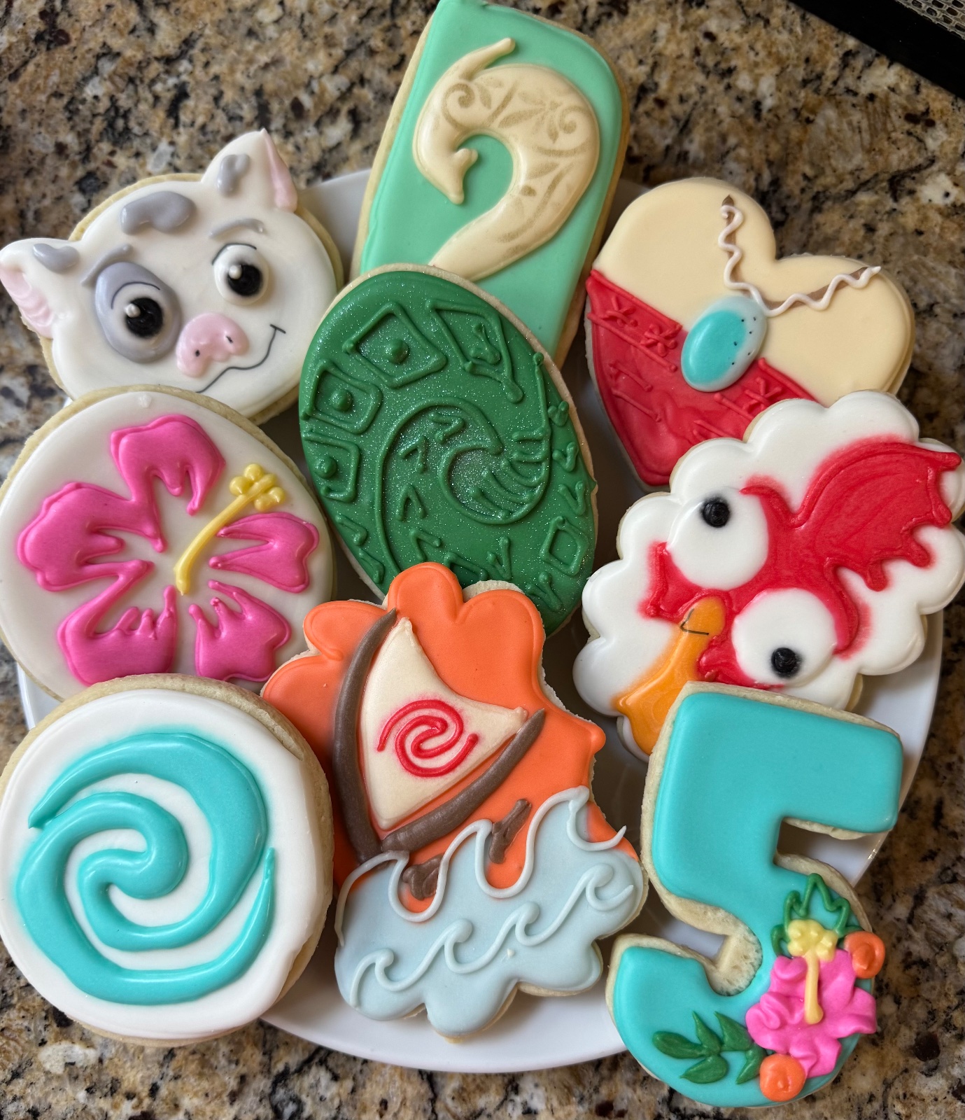 Custom decorated cookies by Kicker Konfections