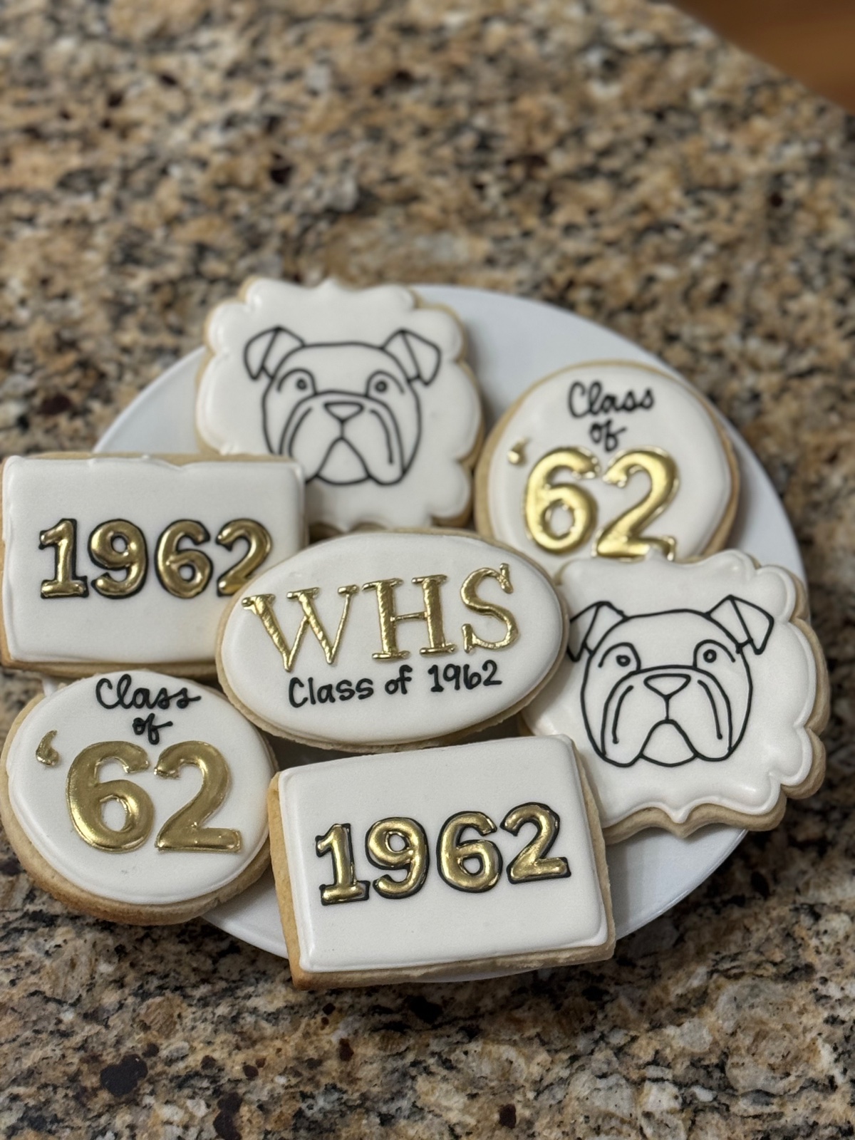 Custom decorated cookies by Kicker Konfections