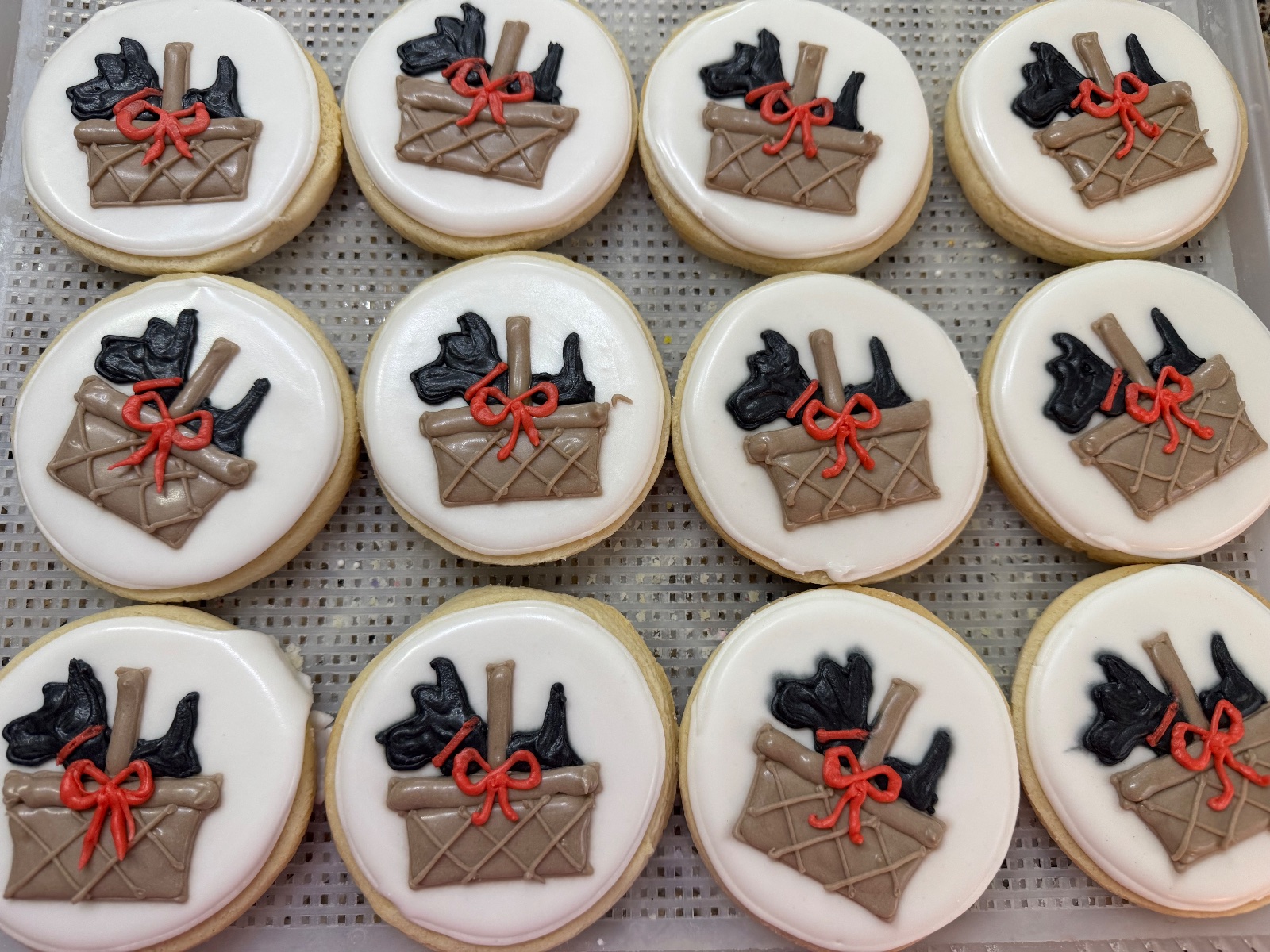 Custom decorated cookies by Kicker Konfections