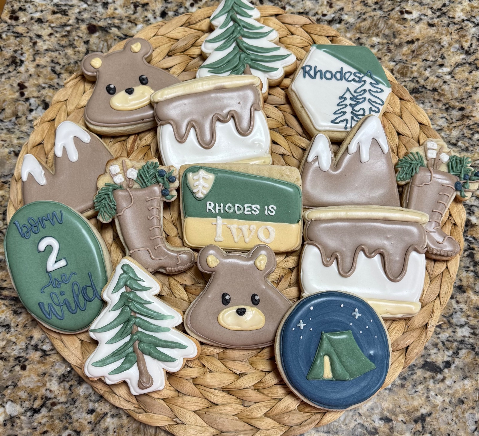 Custom decorated cookies by Kicker Konfections