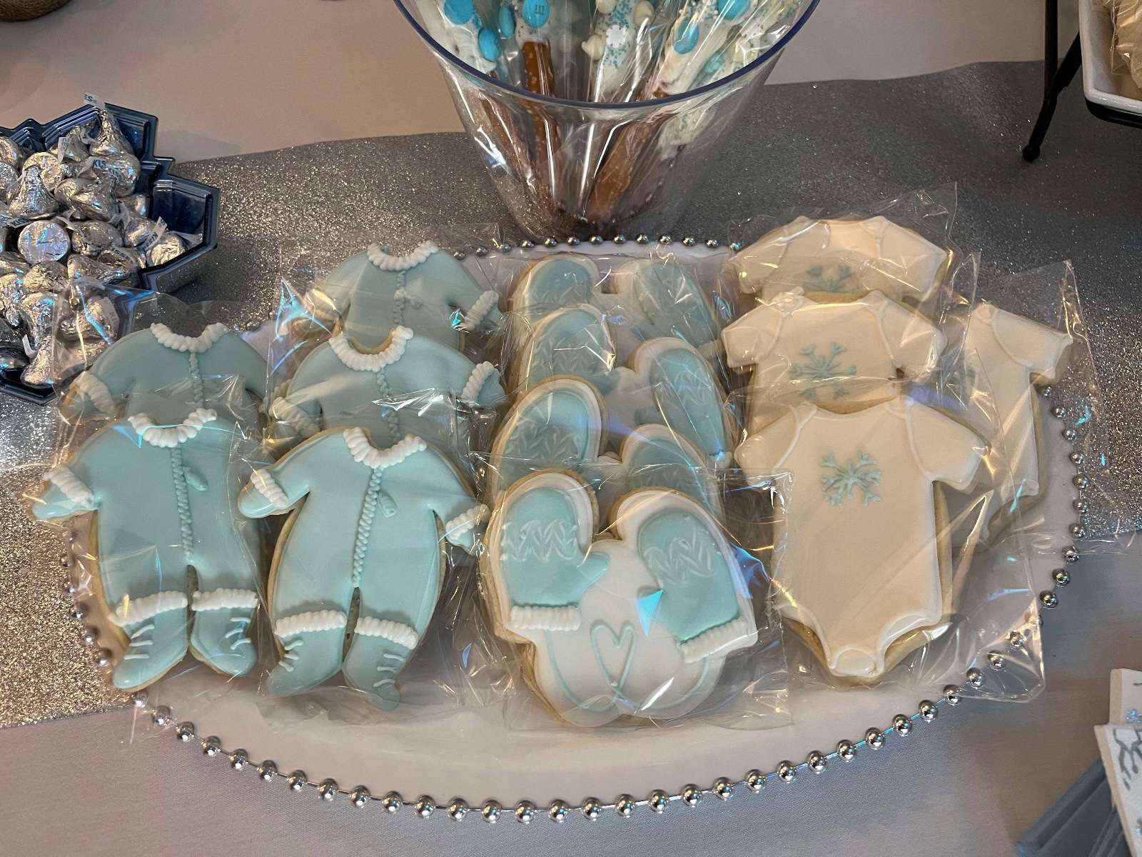 Custom decorated cookies by Kicker Konfections