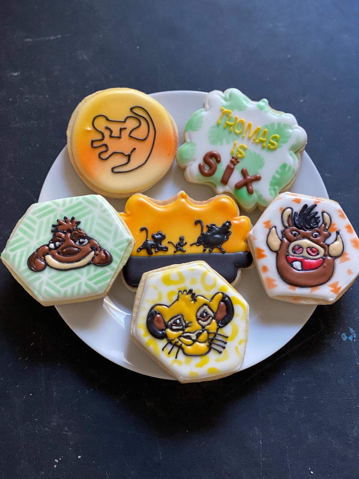 Custom decorated cookies by Kicker Konfections