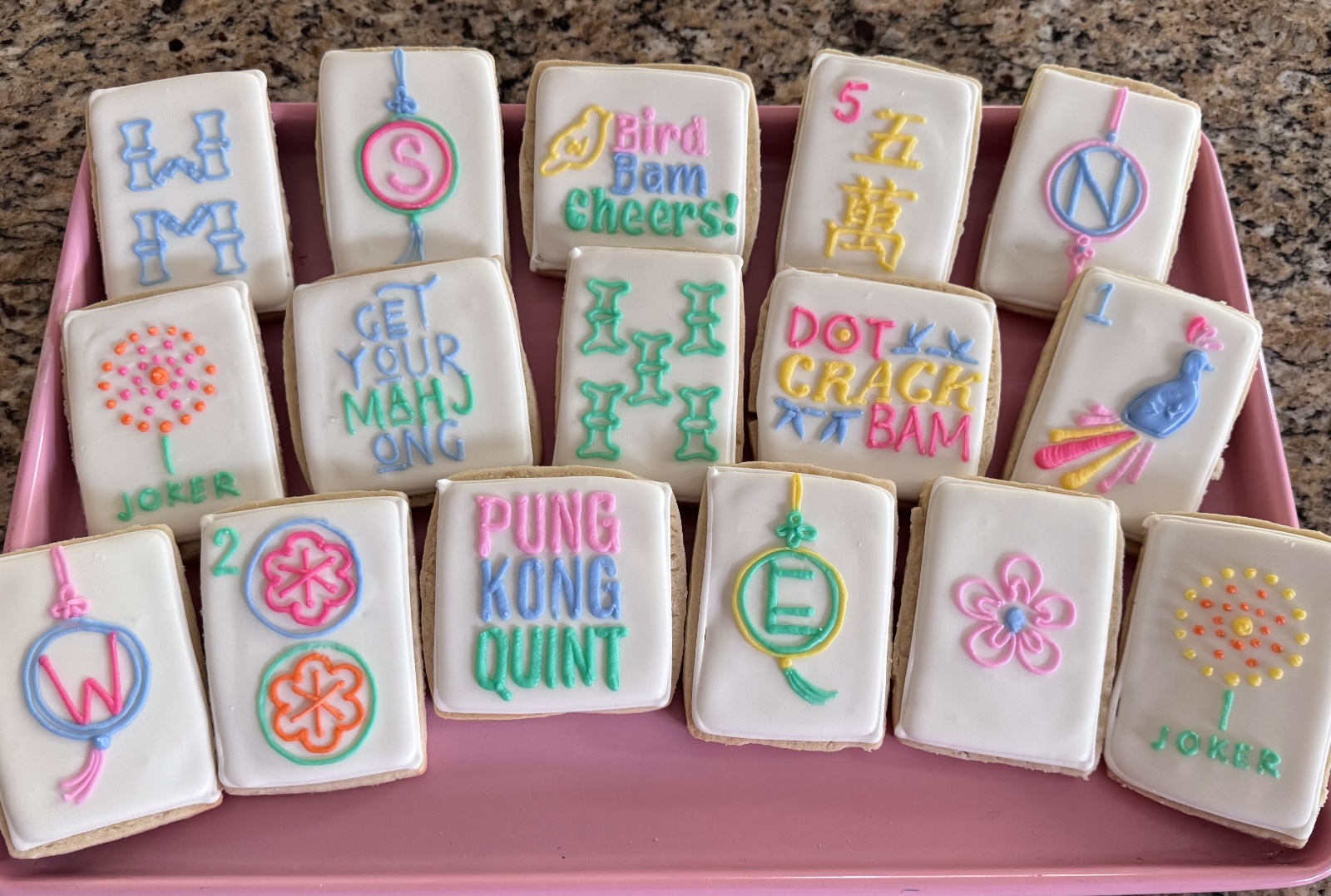 Custom decorated cookies by Kicker Konfections