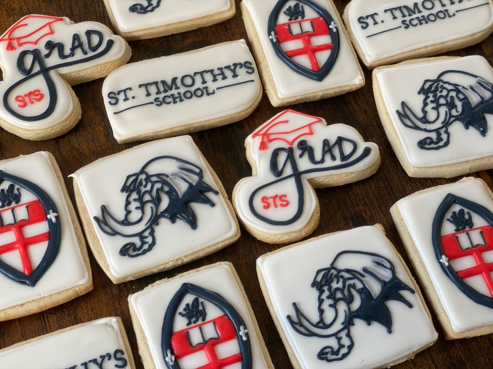 Custom decorated cookies by Kicker Konfections