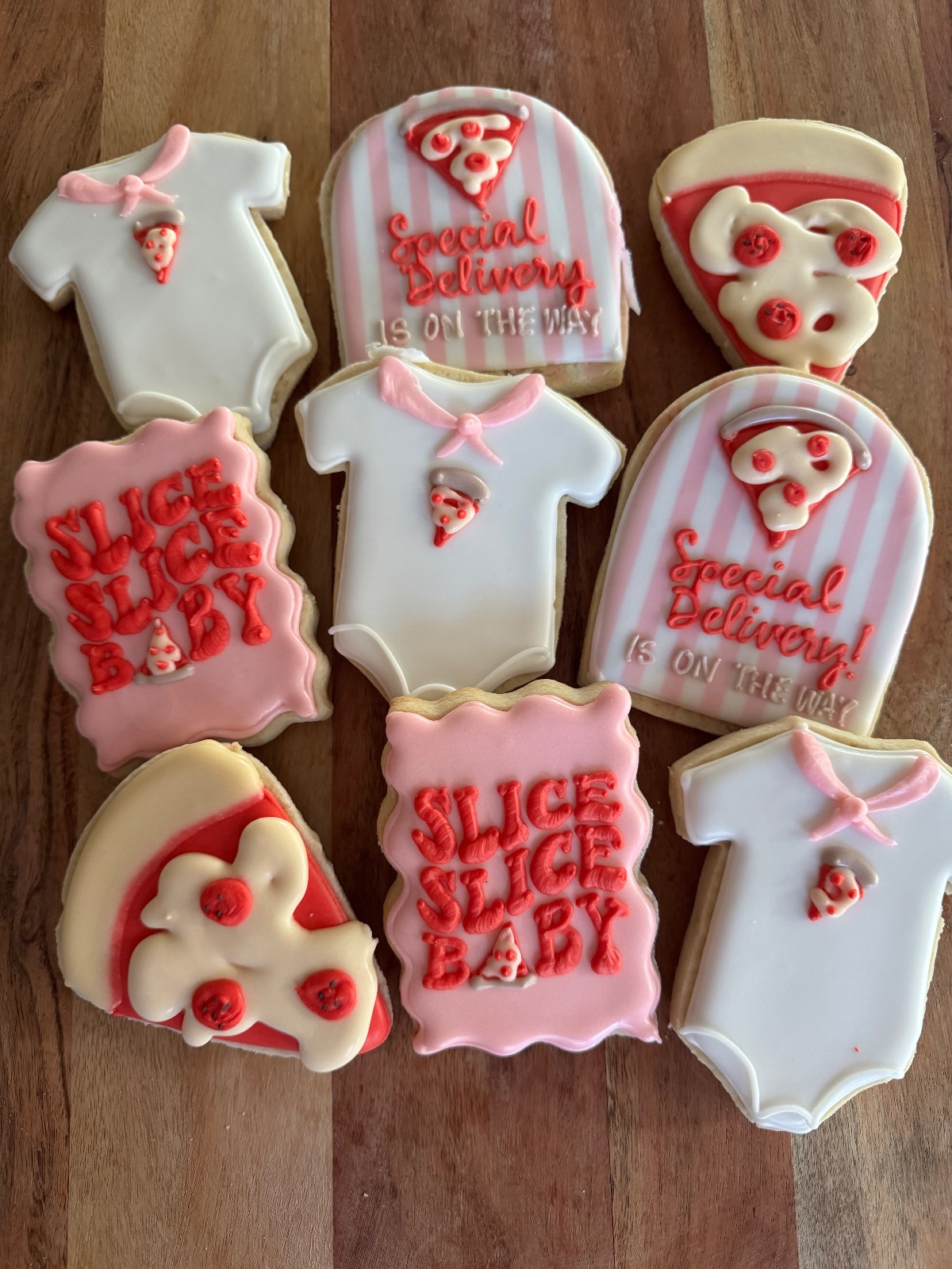 Custom decorated cookies by Kicker Konfections