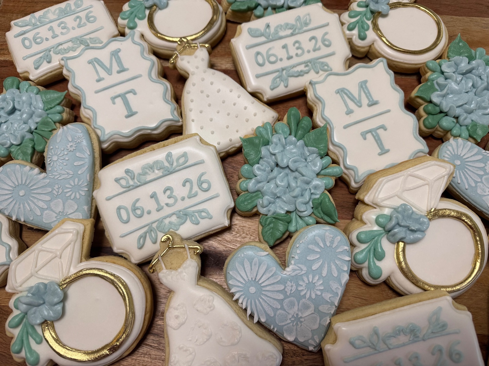 Custom decorated cookies by Kicker Konfections