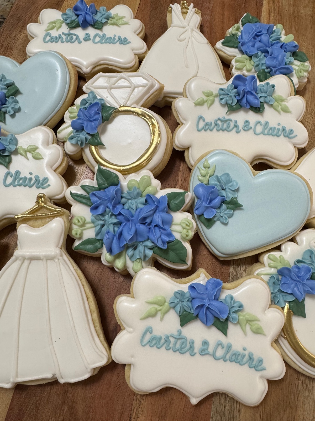 Custom decorated cookies by Kicker Konfections