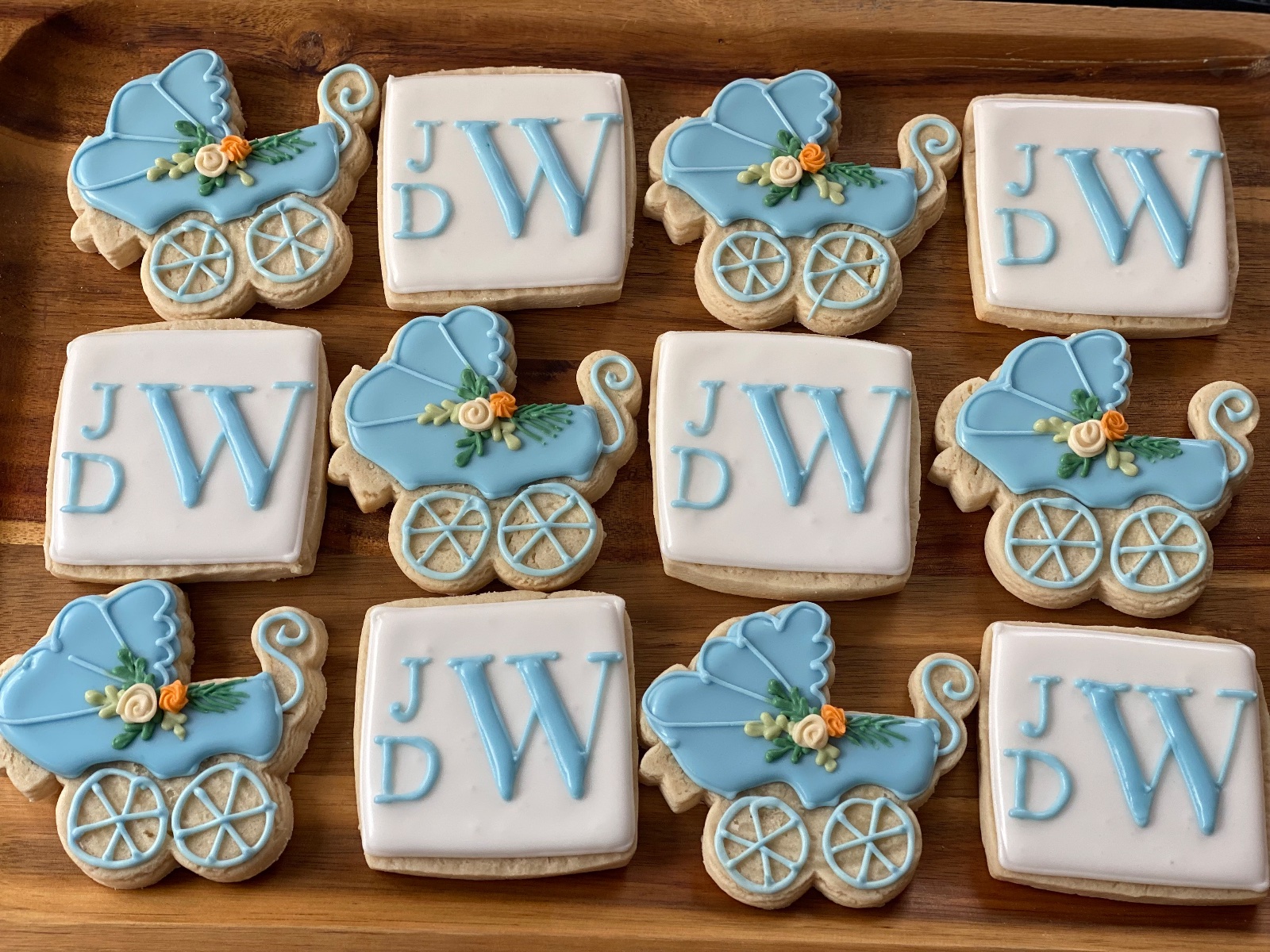 Custom decorated cookies by Kicker Konfections
