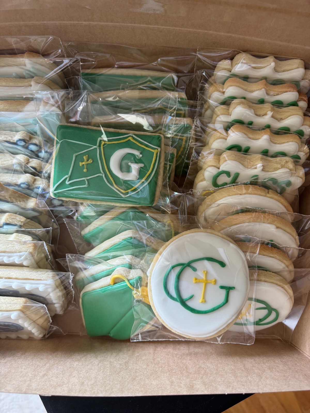 Custom decorated cookies by Kicker Konfections