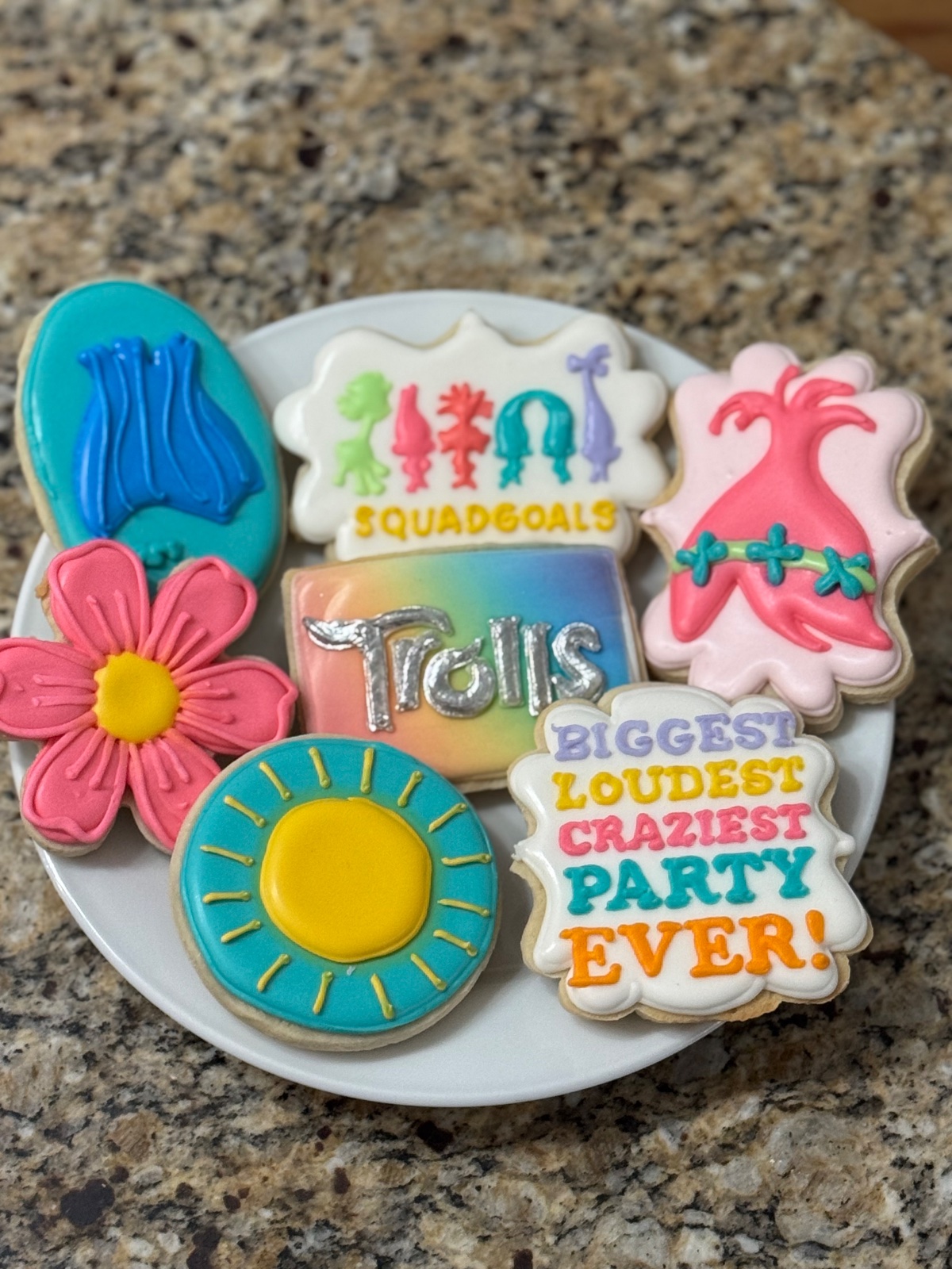 Custom decorated cookies by Kicker Konfections