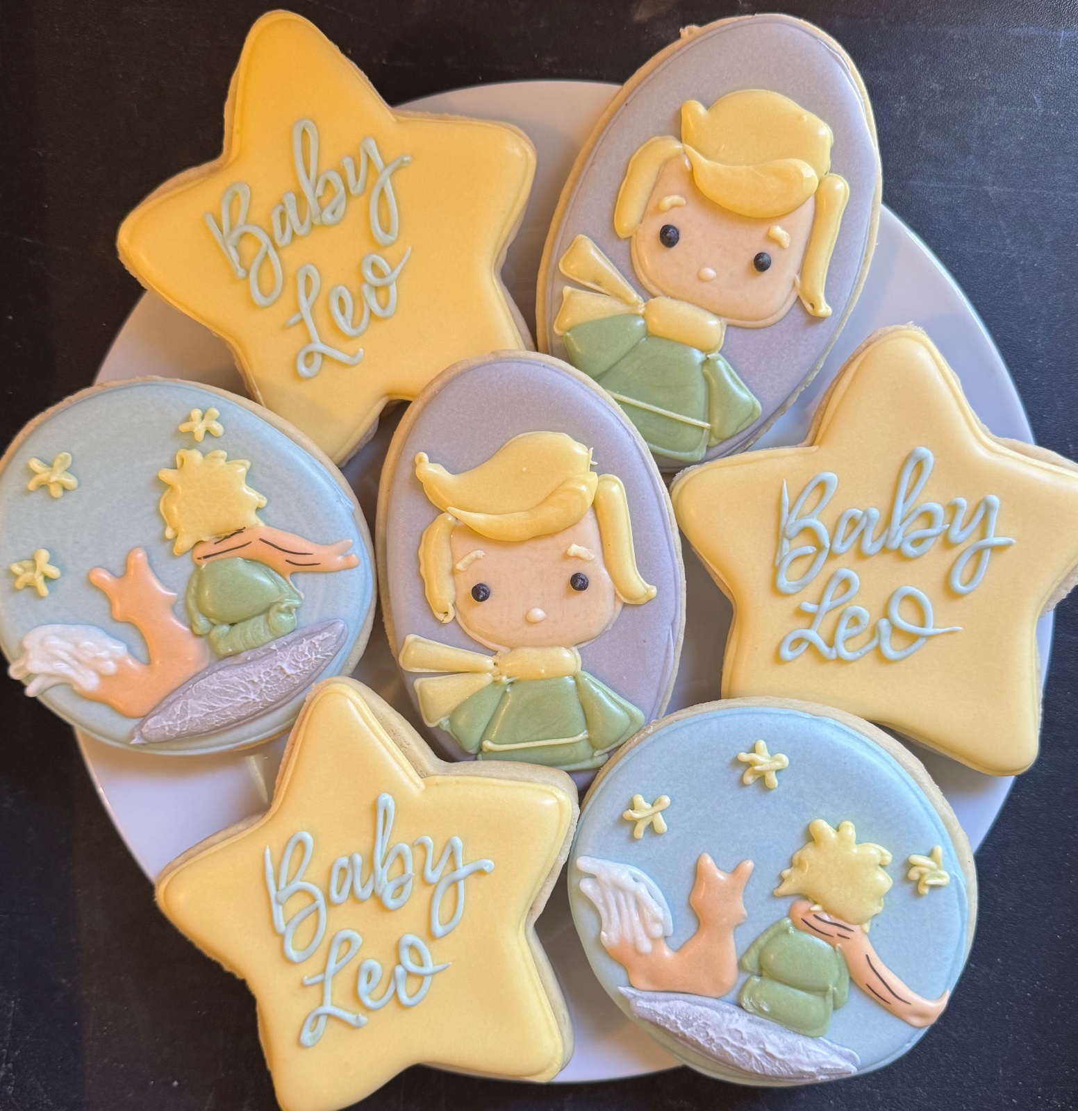 Custom decorated cookies by Kicker Konfections