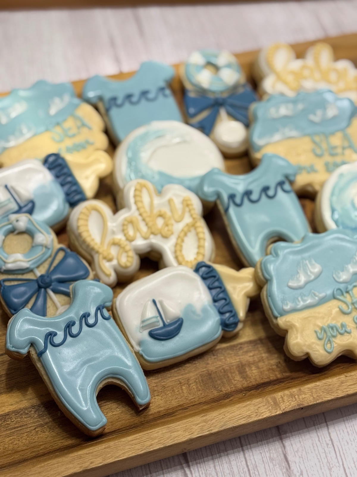 Custom decorated cookies by Kicker Konfections