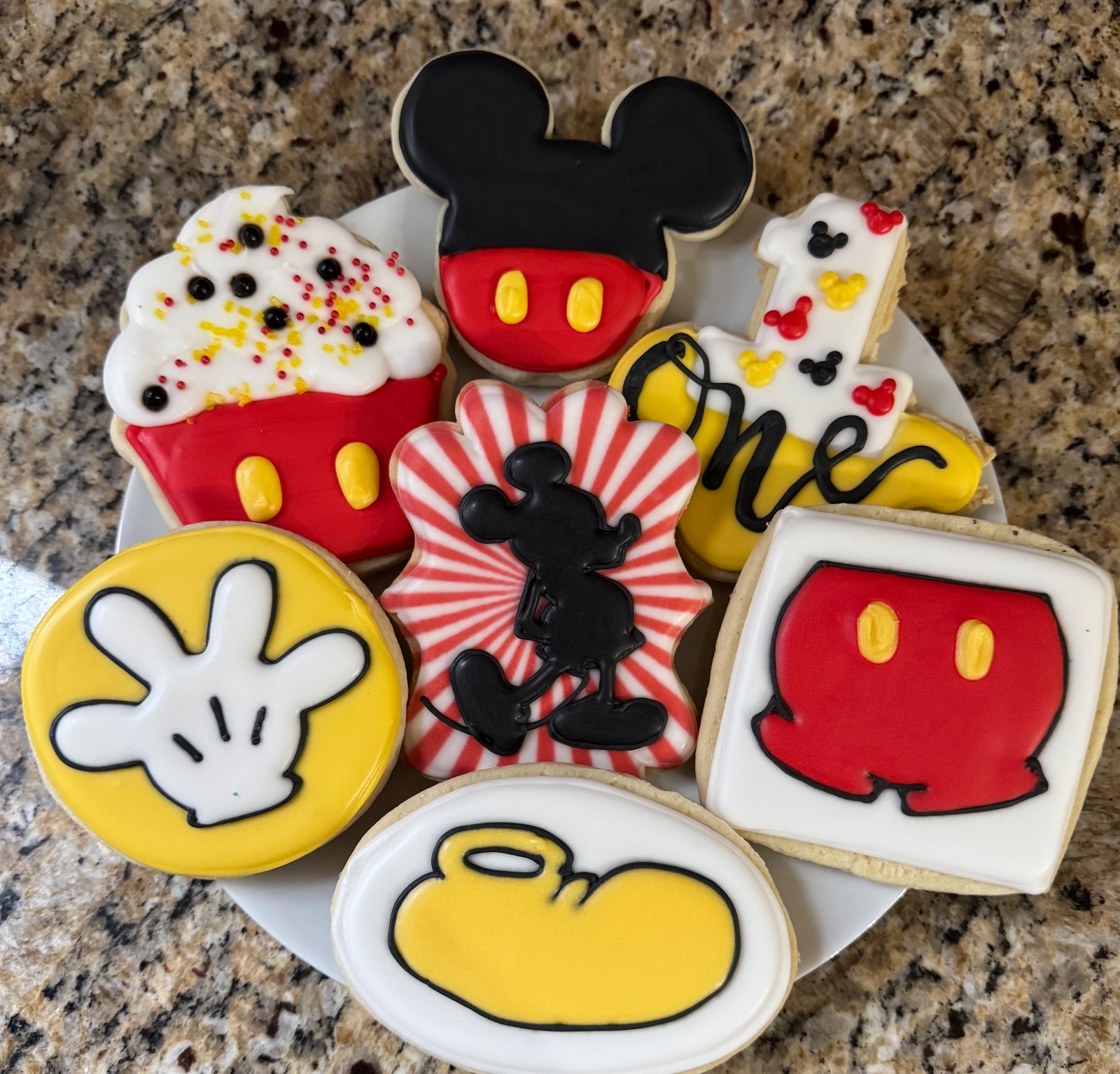 Custom decorated cookies by Kicker Konfections