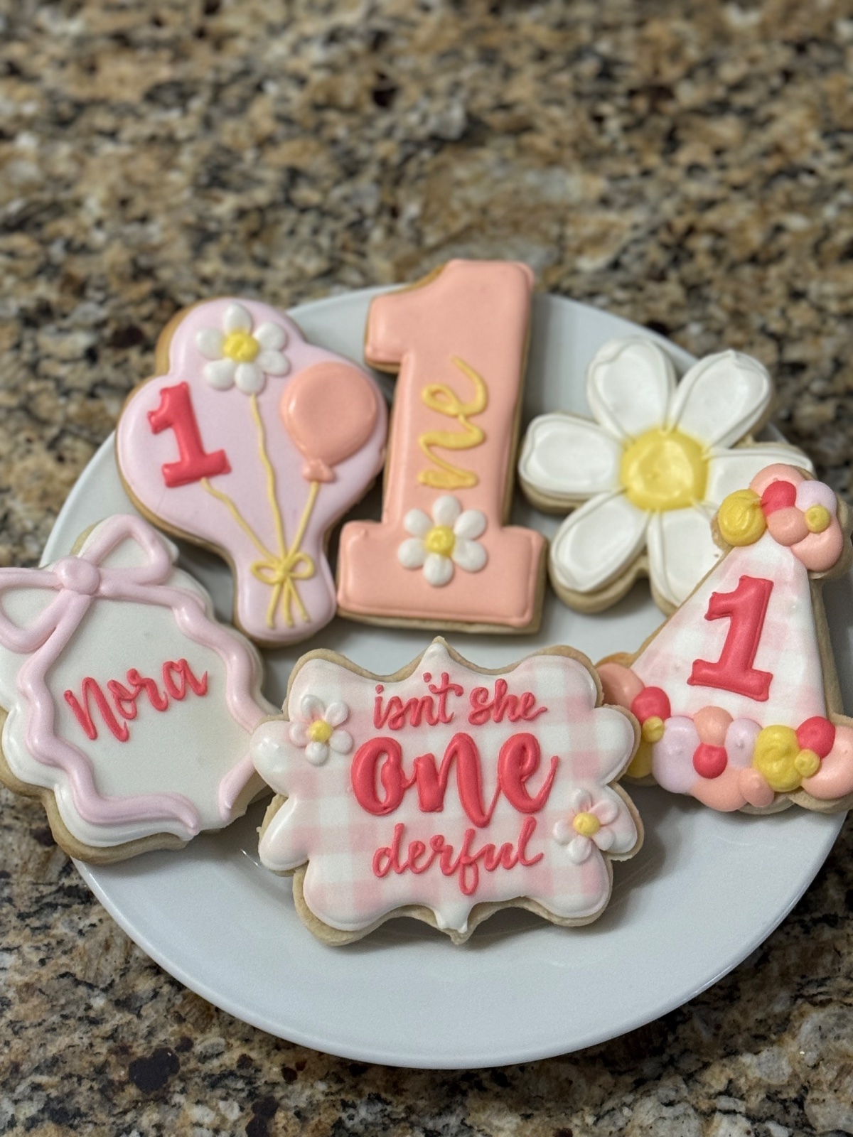 Custom decorated cookies by Kicker Konfections