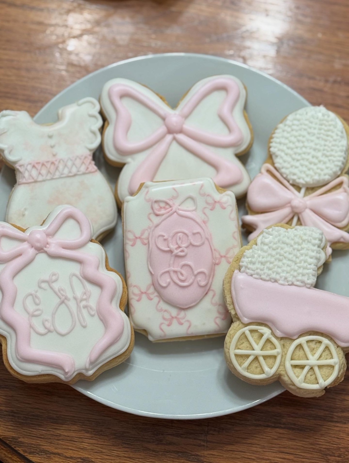 Custom decorated cookies by Kicker Konfections