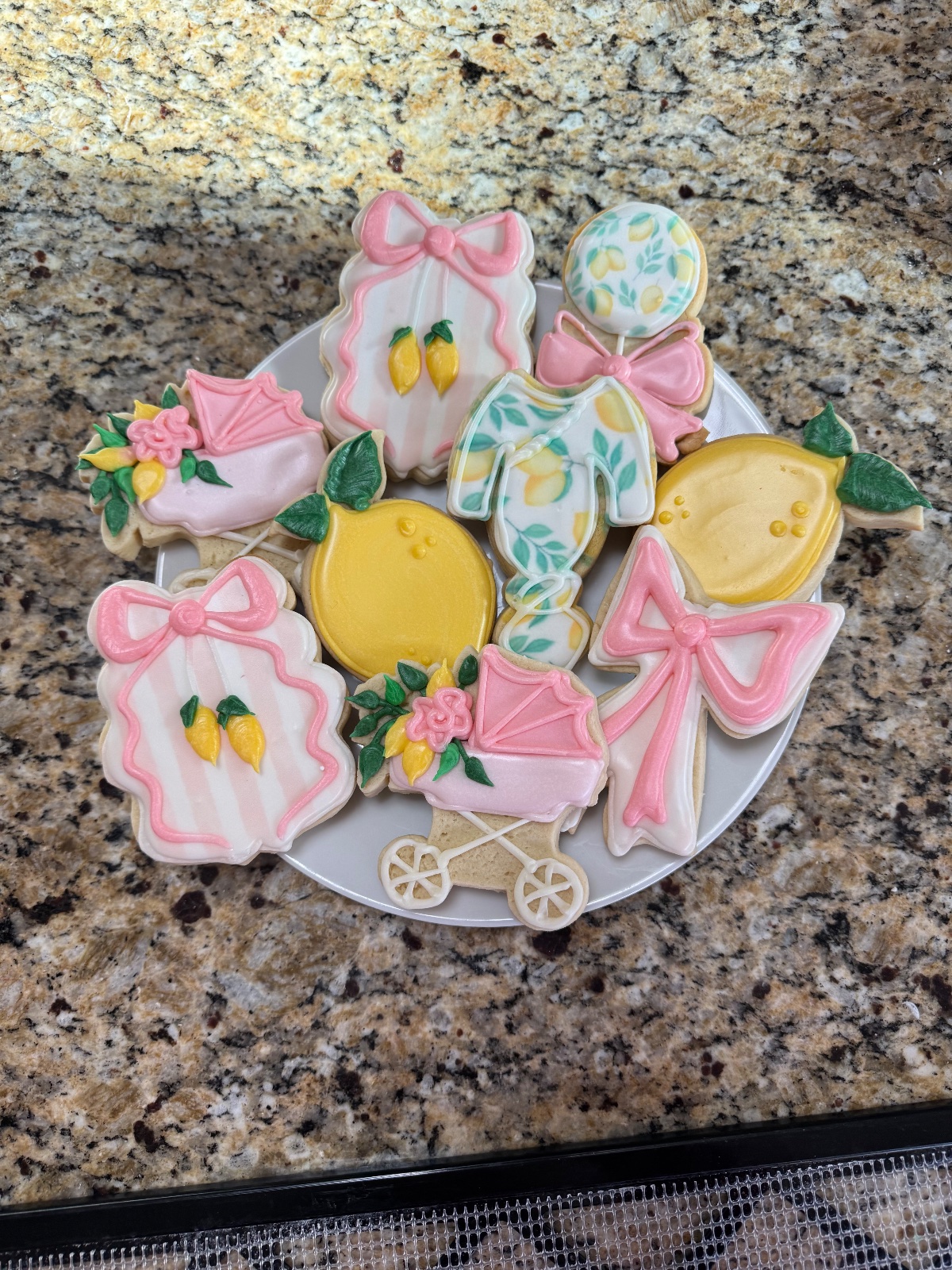 Custom decorated cookies by Kicker Konfections