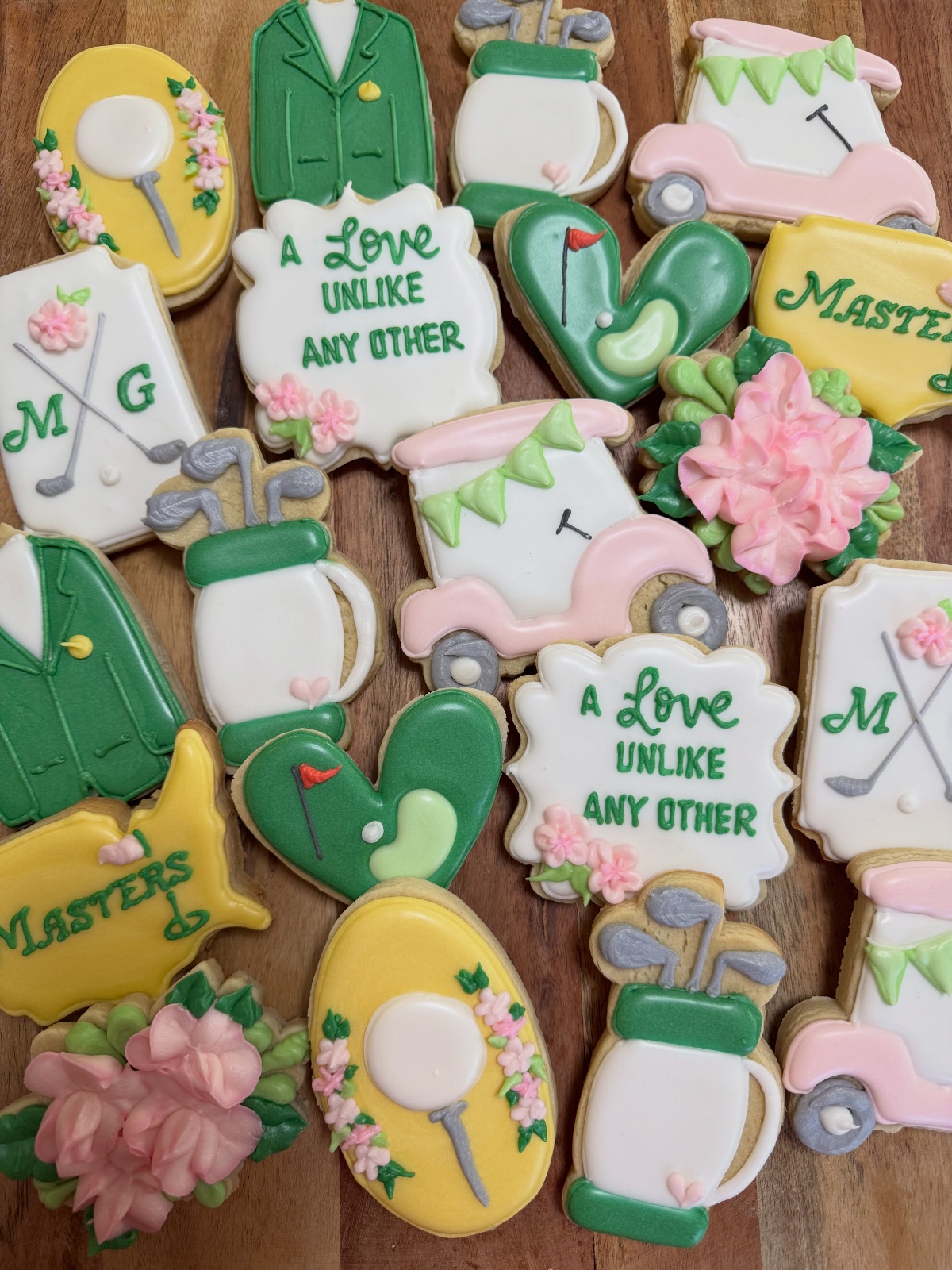 Custom decorated cookies by Kicker Konfections